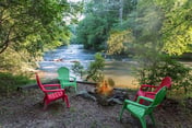 Rushing River Lodge by Mountain Oasis | Rustic Cabin on Cartecay